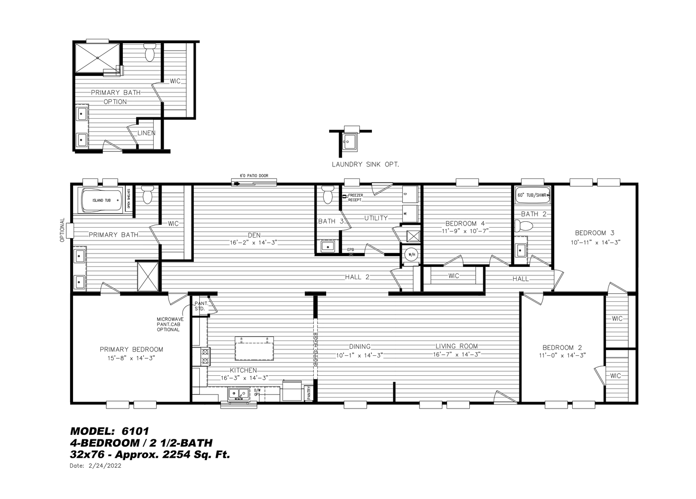 The PALMETTO 6101 Floor Plan