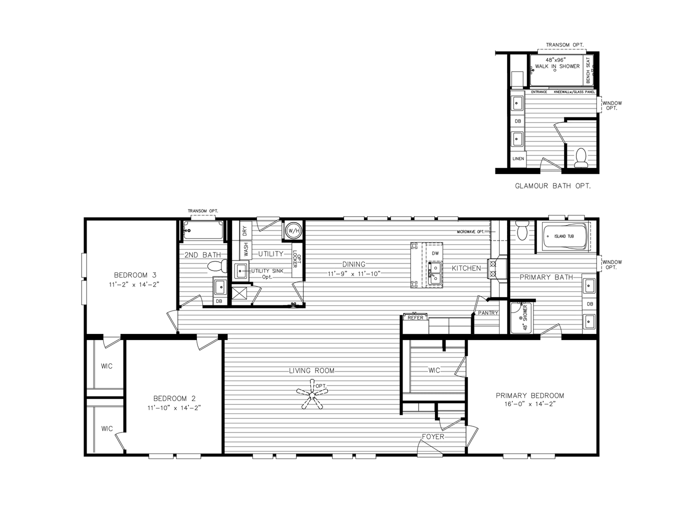 The PLATINUM 6401 Floor Plan