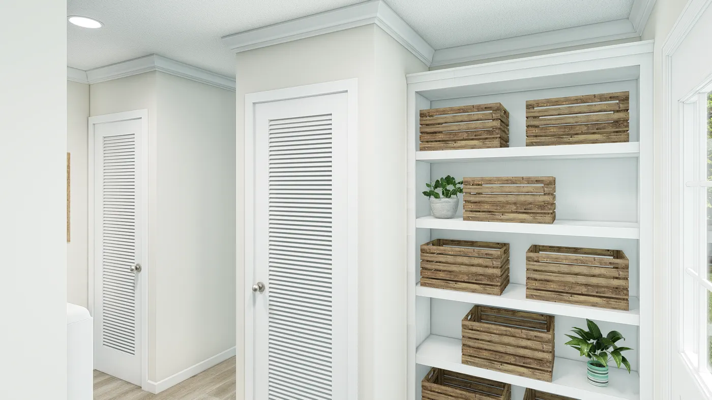 The HERITAGE 3101 Utility Room. This Modular Home features 3 bedrooms and 2 baths.