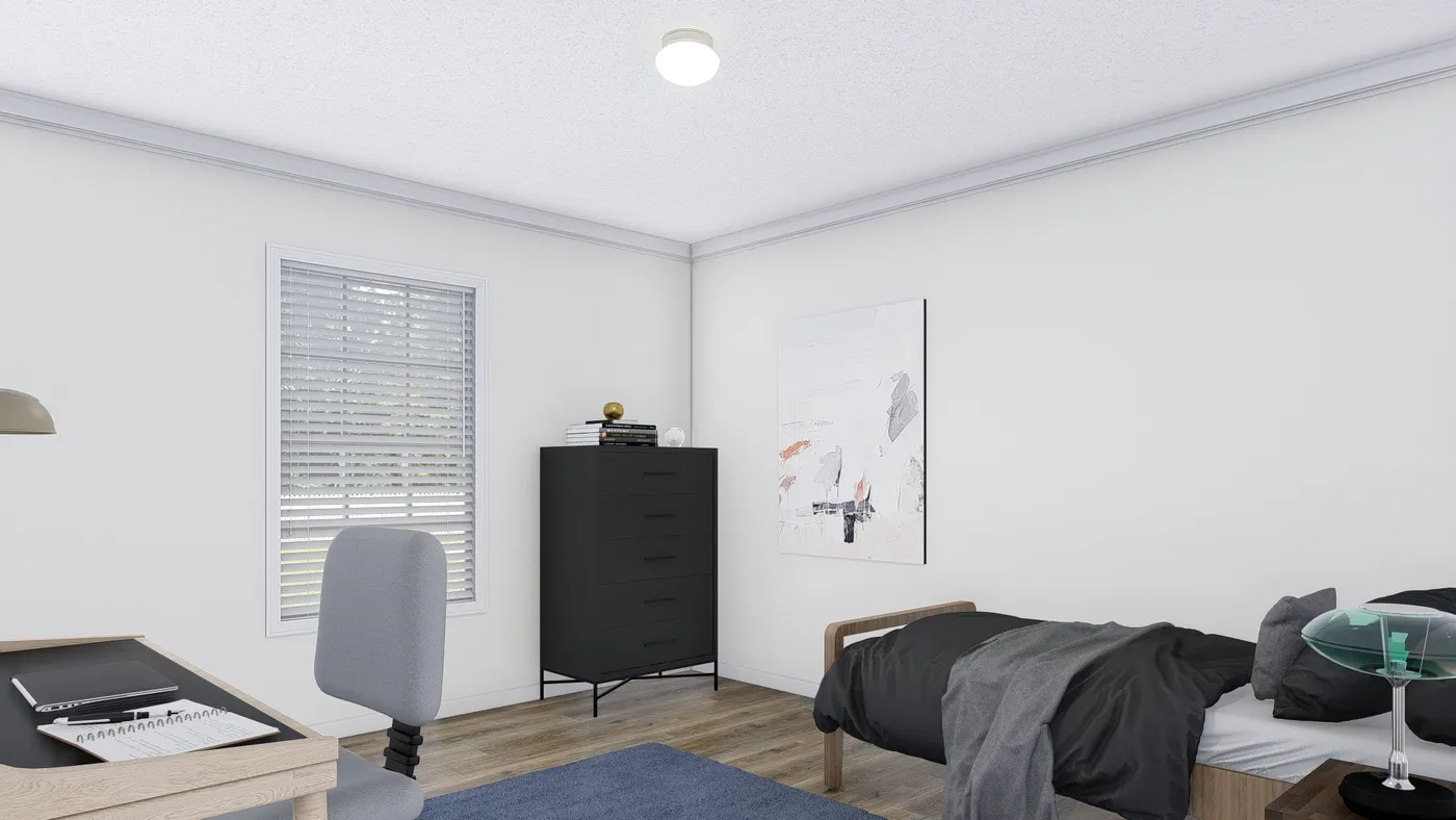 The BIG EASY M001 Bedroom. This Manufactured Mobile Home features 4 bedrooms and 2 baths.