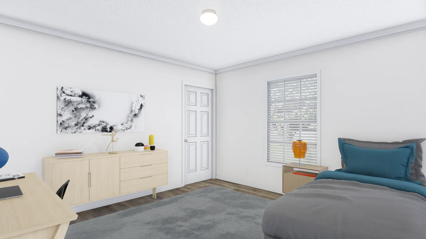 The BIG EASY M001 Bedroom. This Manufactured Mobile Home features 4 bedrooms and 2 baths.